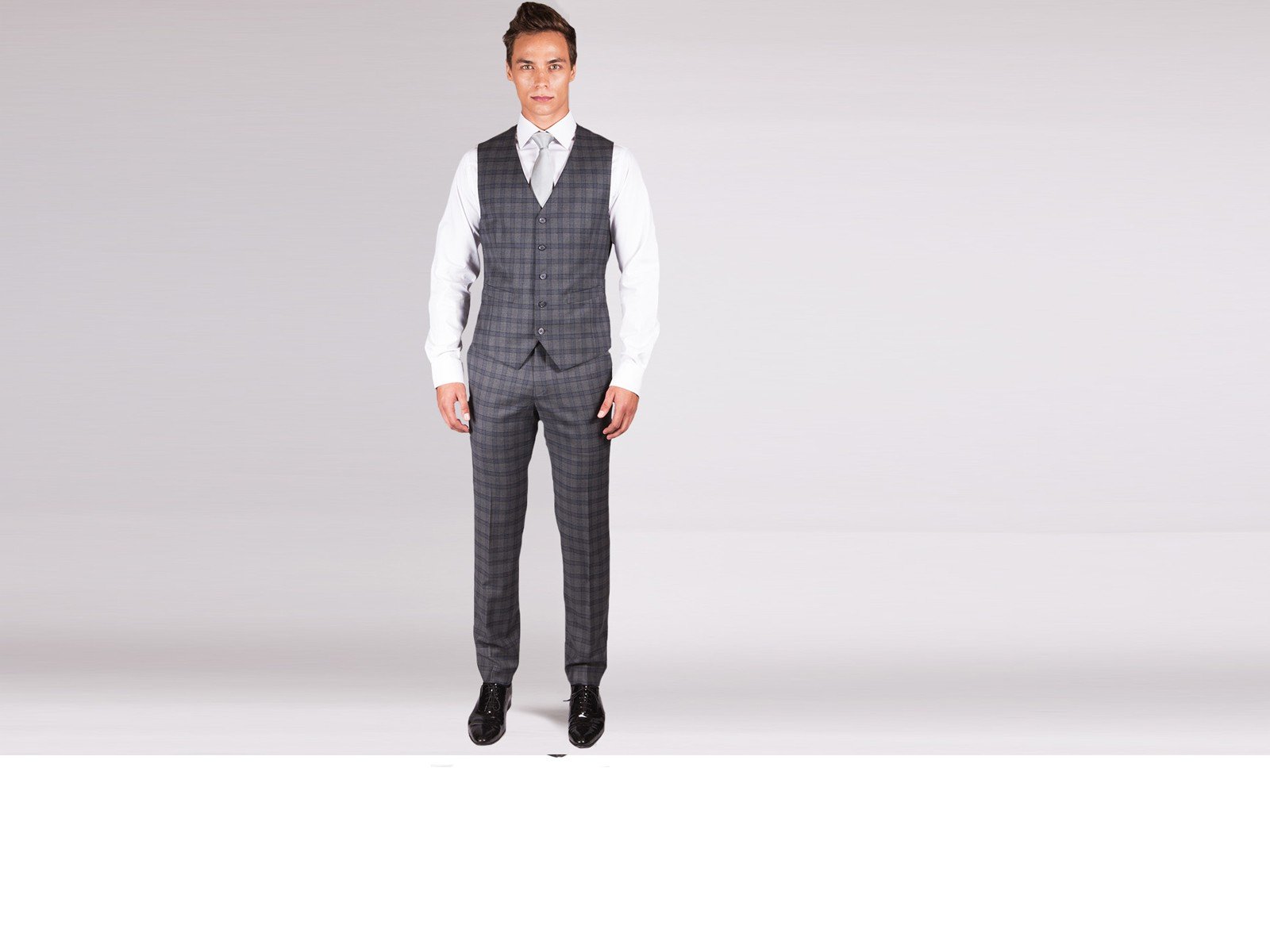 Grey Glen Plaid Vest