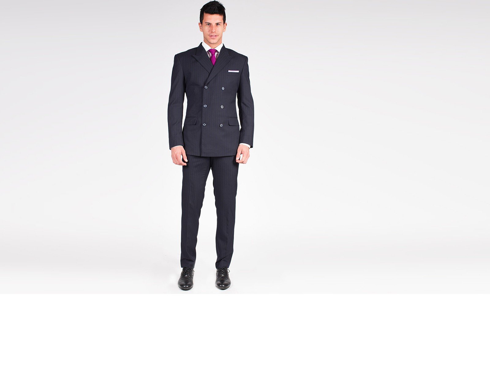 The Daniel - Charcoal Grey Stripe 2 Piece Custom Suit