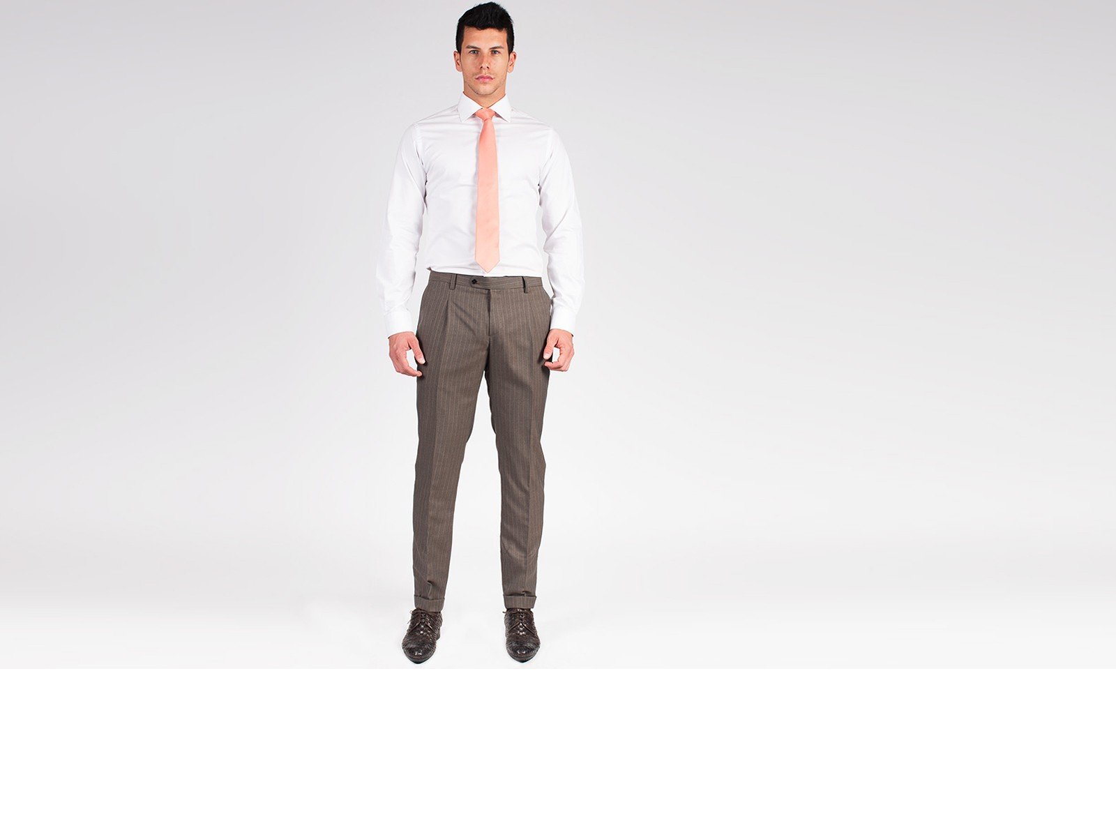 Grey Pinstripe Pants