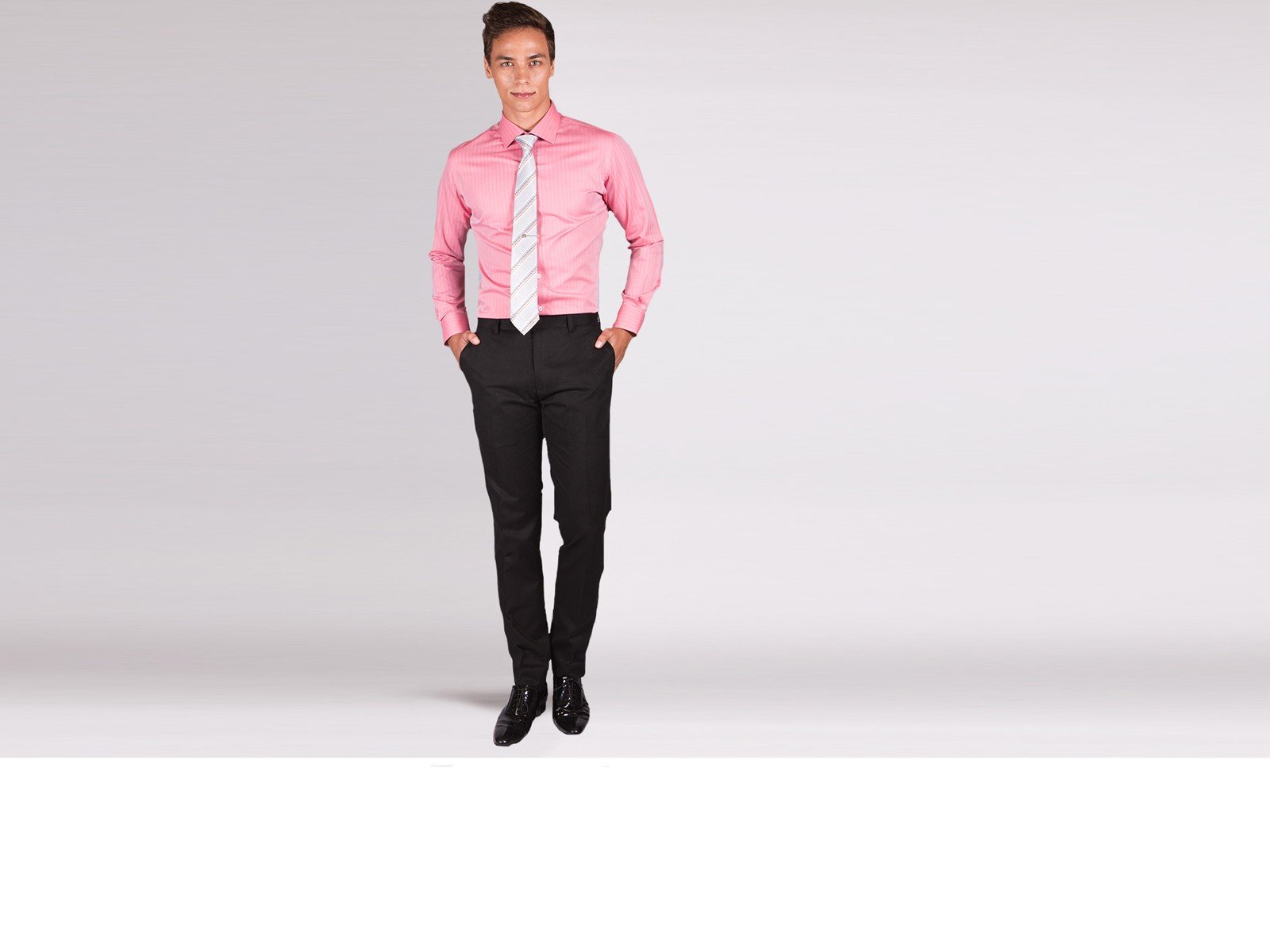 Premium Coral Herringbone Custom Shirt
