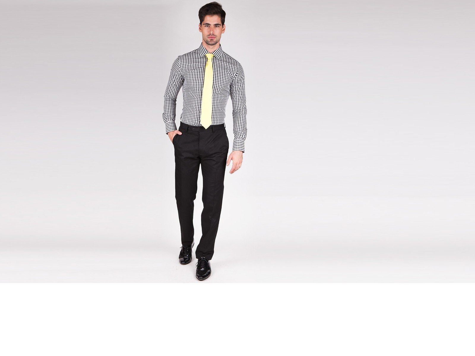 Black Gingham Custom Shirt