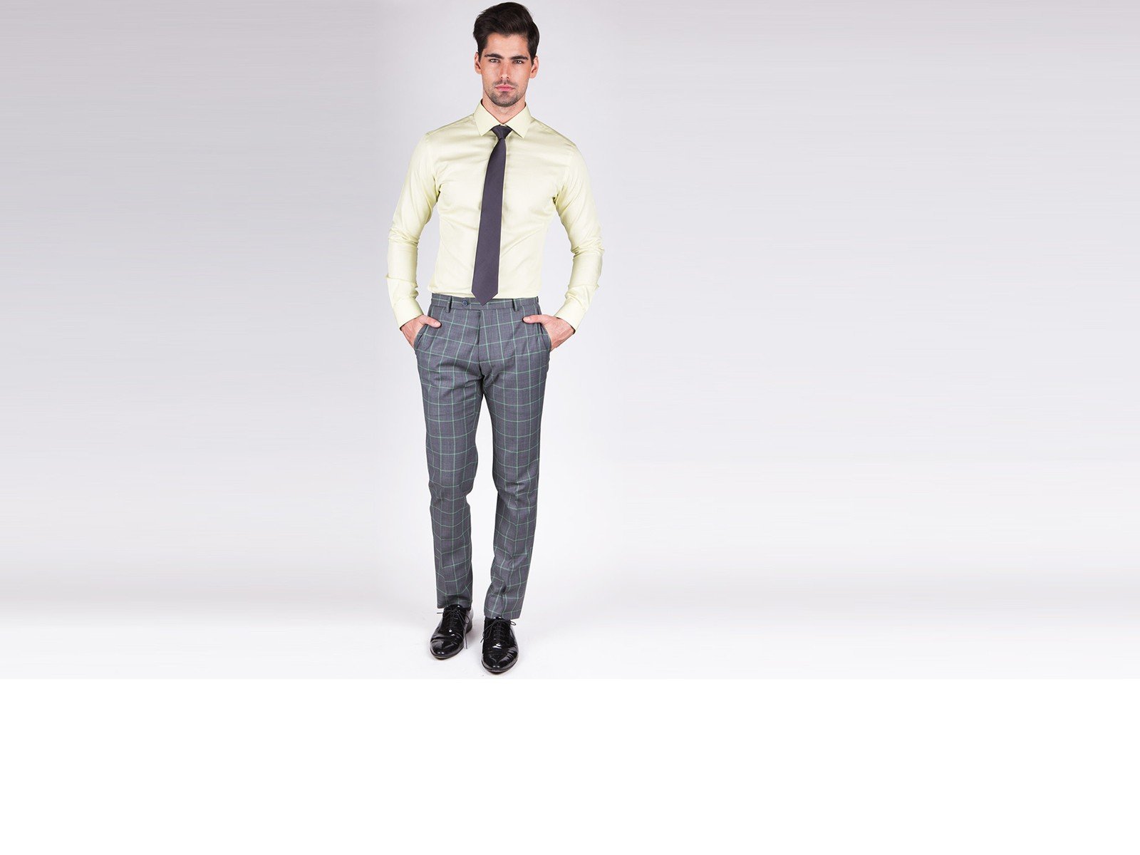 Pastel Green Plaid Custom Shirt