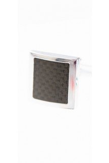 Silver Square Cufflink 