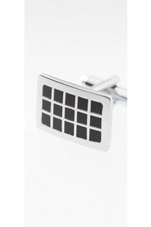Rectangle Check Cufflink