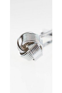 Silver Knot Cufflink
