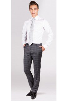 Grey Glen Plaid Pants
