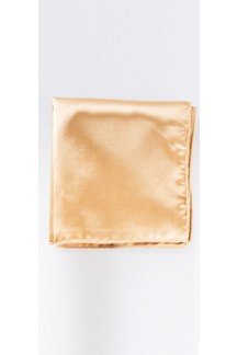 Tan Satin Silk Pocket Square