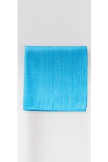 Sky Blue Raw Silk Pocket Square