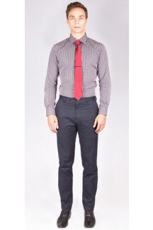 Premium Black Mini-Check Custom Shirt