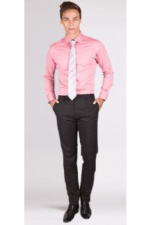 Premium Coral Herringbone Custom Shirt