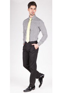Black Gingham Custom Shirt